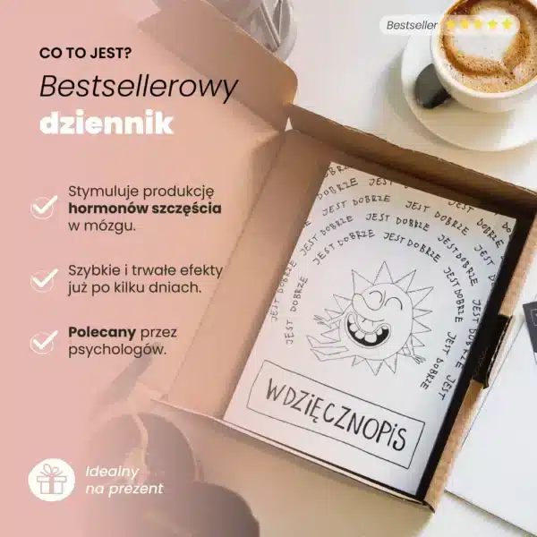 Dziennik wdzięczności i sukcesów - Wdzięcznopis (ECO ♻️)