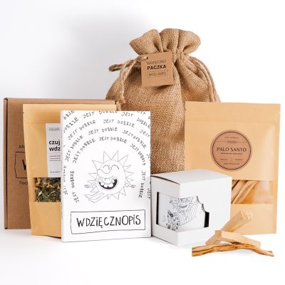 wdziecznopis zestaw z palo santo